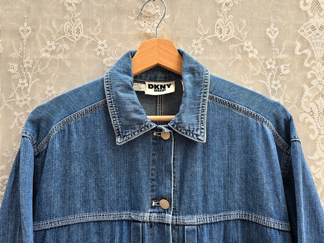 90s DKNY 데님 커버올 상품이미지3