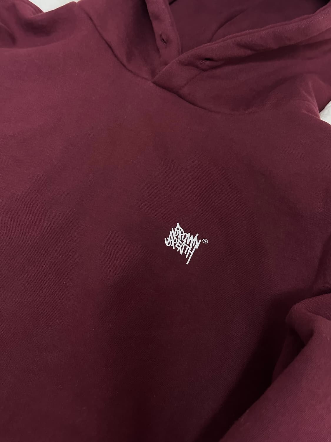 브라운브레스   버건디 후드티 라지 상품이미지6