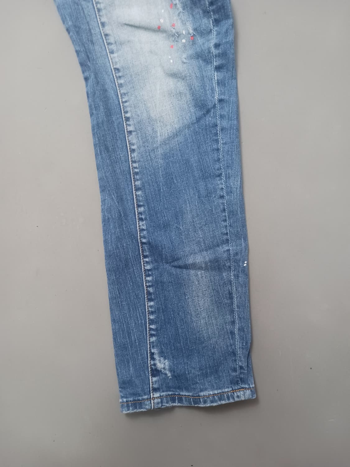 [34] 디스퀘어드2 네온페인팅 타이디 바이커진 청바지 상품이미지5