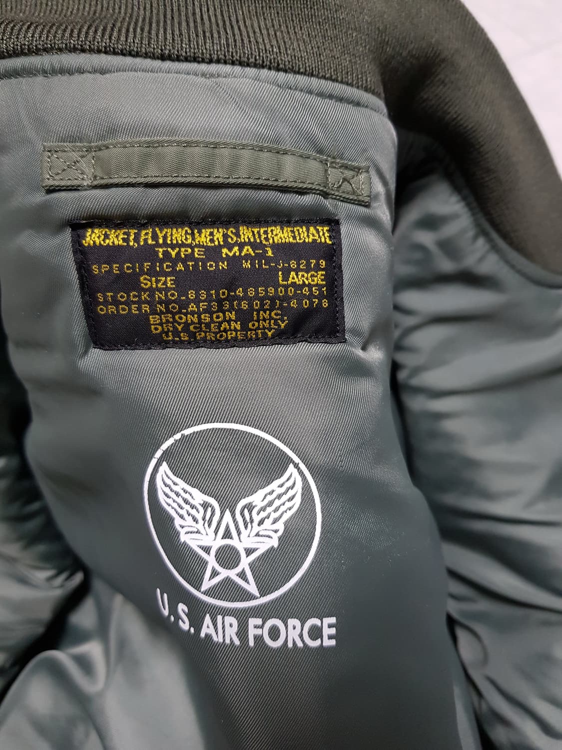 브론슨 ma-1 마원 L사이즈 상품이미지6