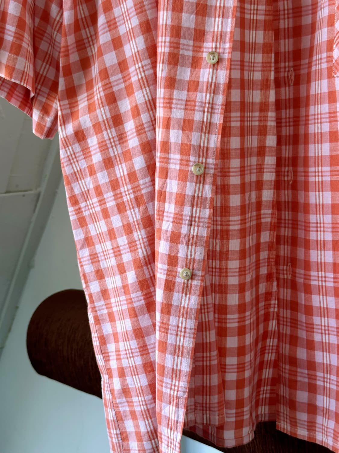 JPN made natural cotton check shirt 상품이미지6