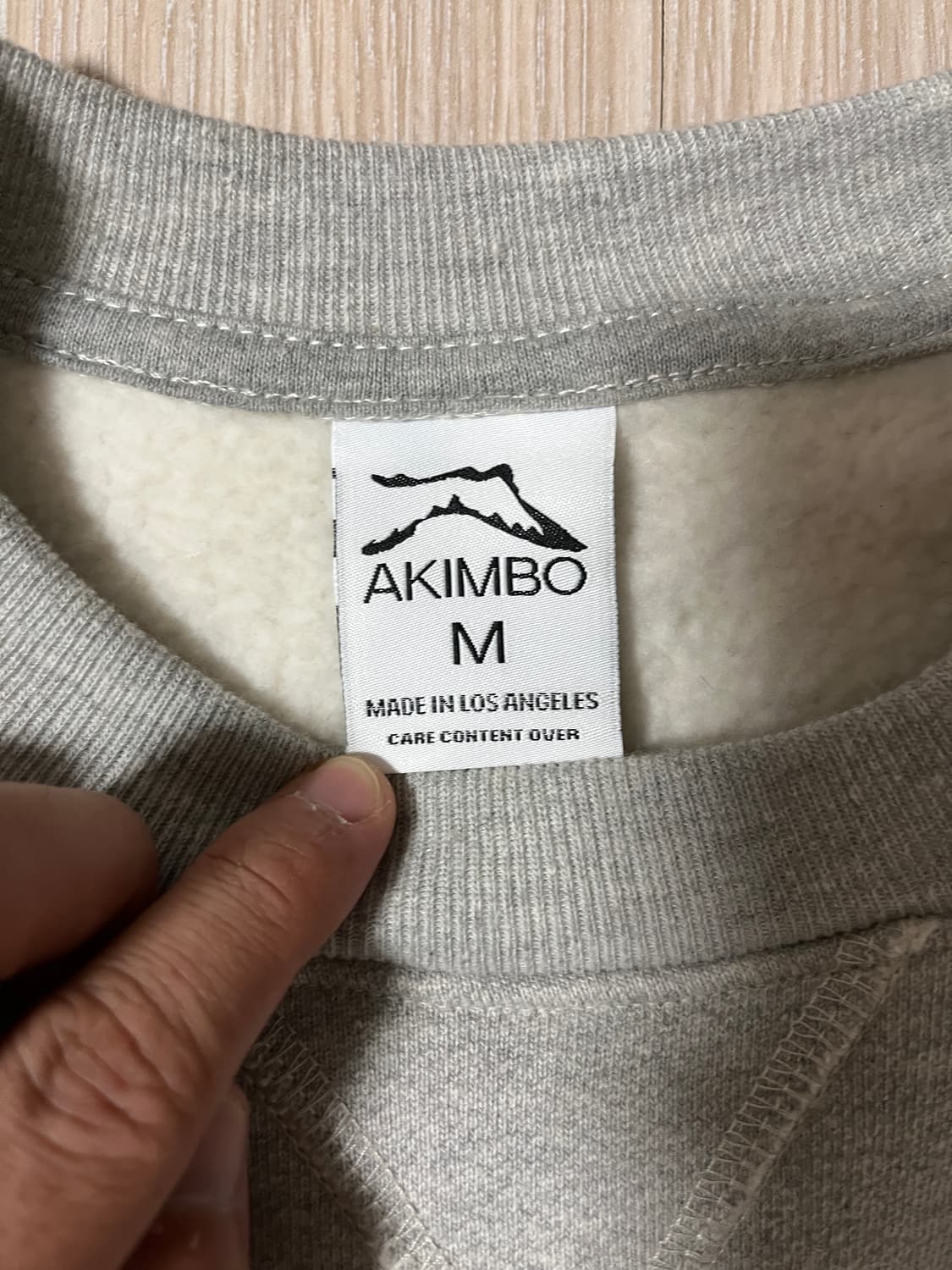 아킴보 클럽 스웻셔츠 그레이 M akimbo club 상품이미지5
