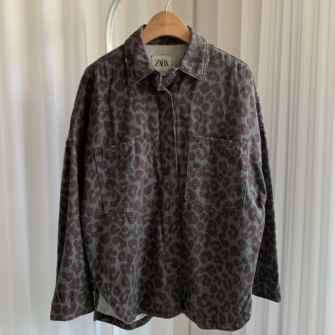 자라 ZARA 레오파드 루즈핏 셔츠 상품이미지2