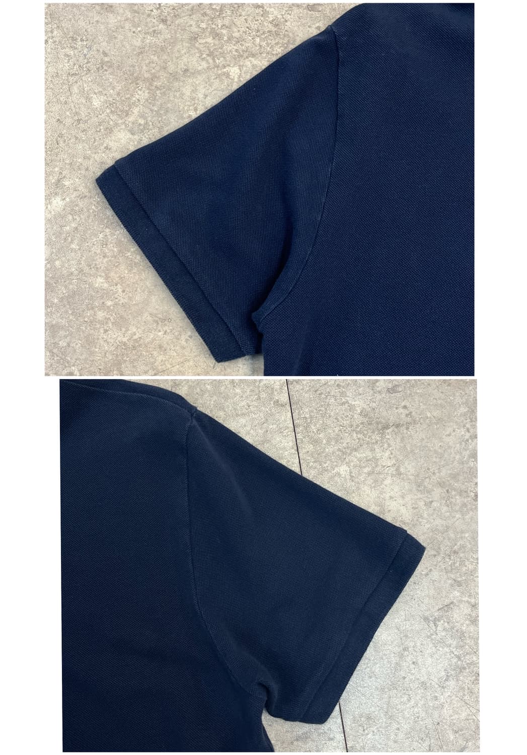 메종키츠네 반팔 카라티 네이비 L #csz3728 상품이미지9