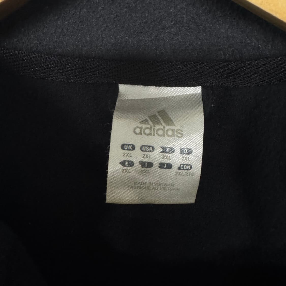 아디다스 로고 3S 오버사이즈 후리스 풀집업 상품이미지3