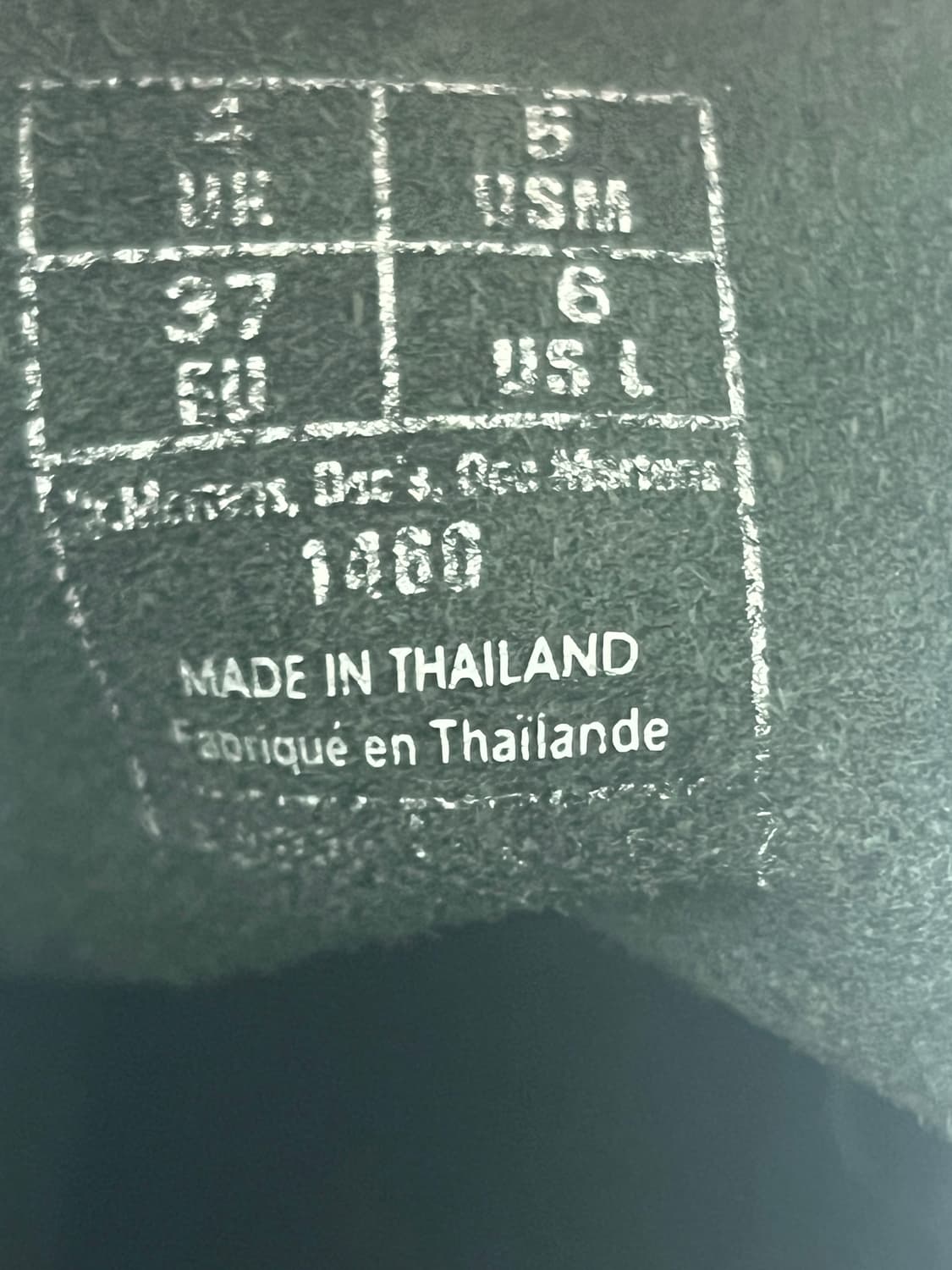 닥터마틴 1460 모노 블랙 8홀 워커 UK4 상품이미지3