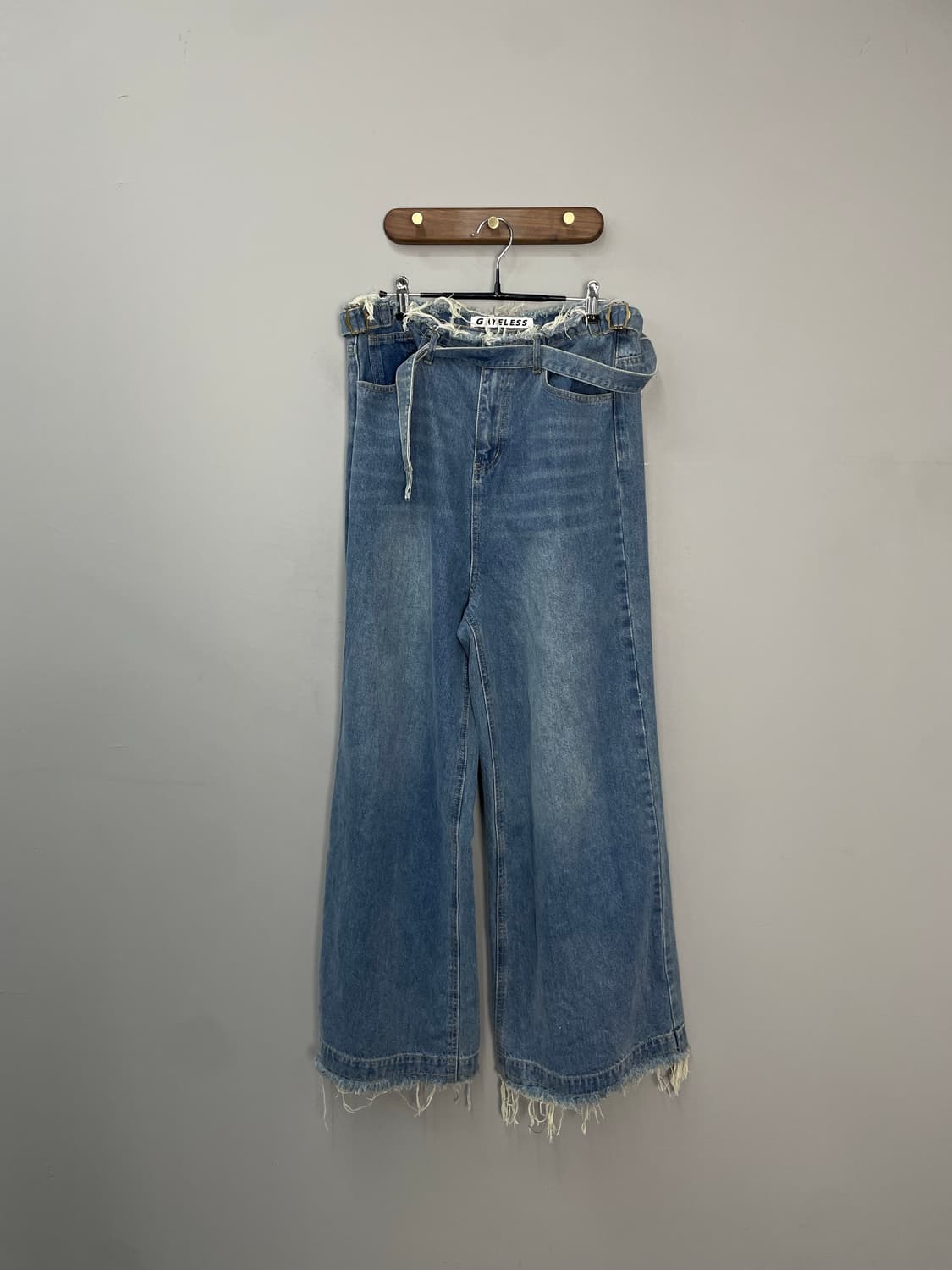 게이트리스 워싱 오버와이드 팬츠 H1550 상품이미지2