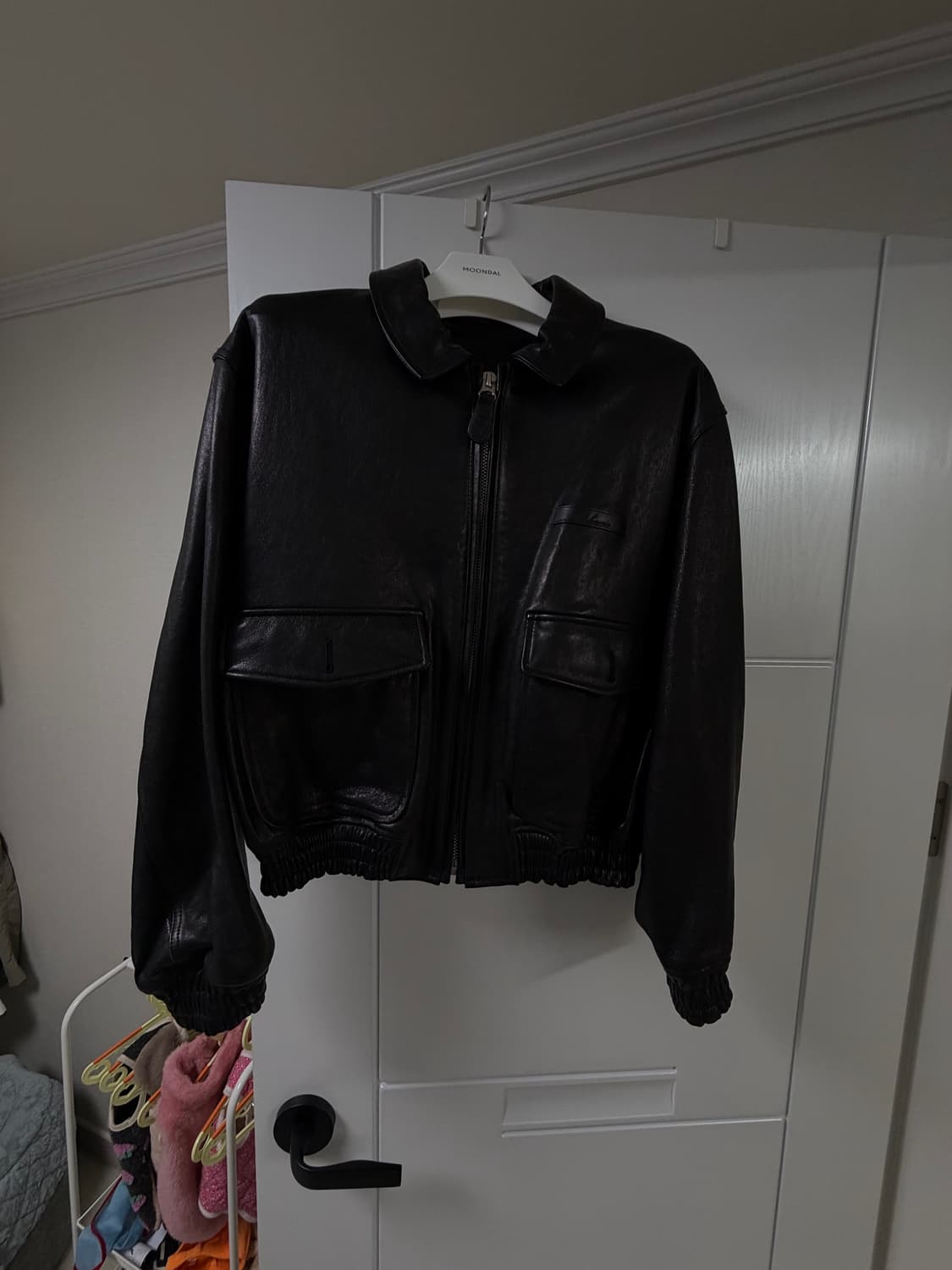 A-2 Leather Jacket (블랙) 상품이미지1