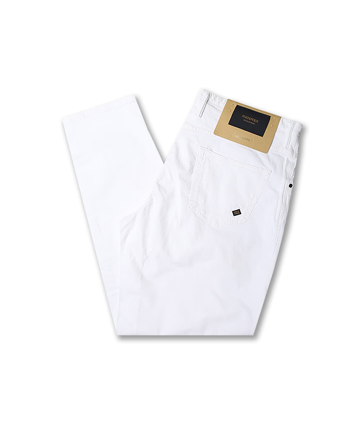 인코텍스 [Incotex] 35 블루 디비전 화이트 테이퍼드 핏 팬츠 상품이미지1
