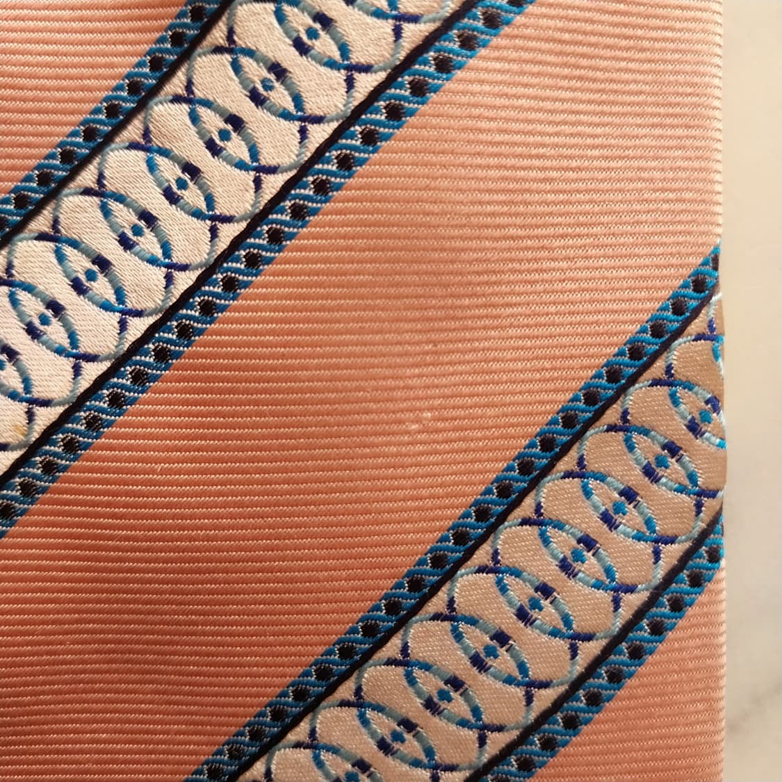 폴 스미스 실크 핑크&네이비 패턴 넥타이 9.5cm A-등급 K1425
 상품이미지8