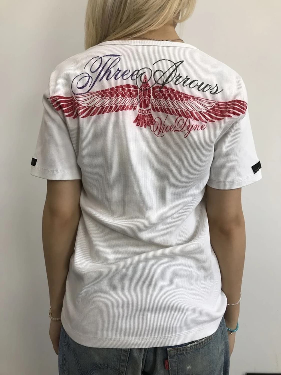 Three Arrows Eagle Graphic Ribbed Tee 상품이미지3