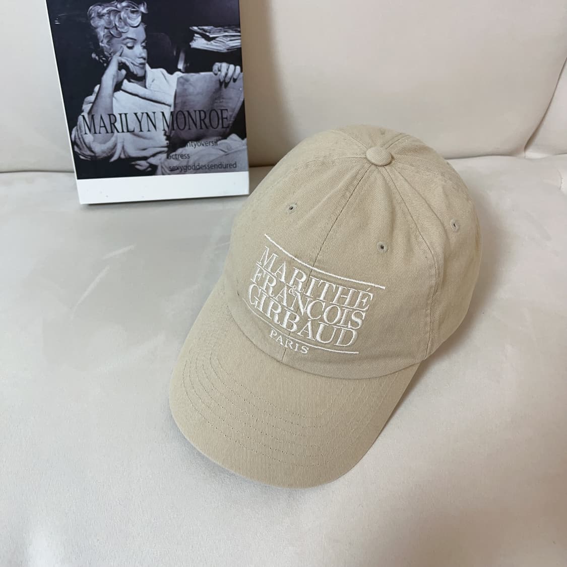 [정품] 마리떼프랑소와 저버 베이지 모자 상품이미지1