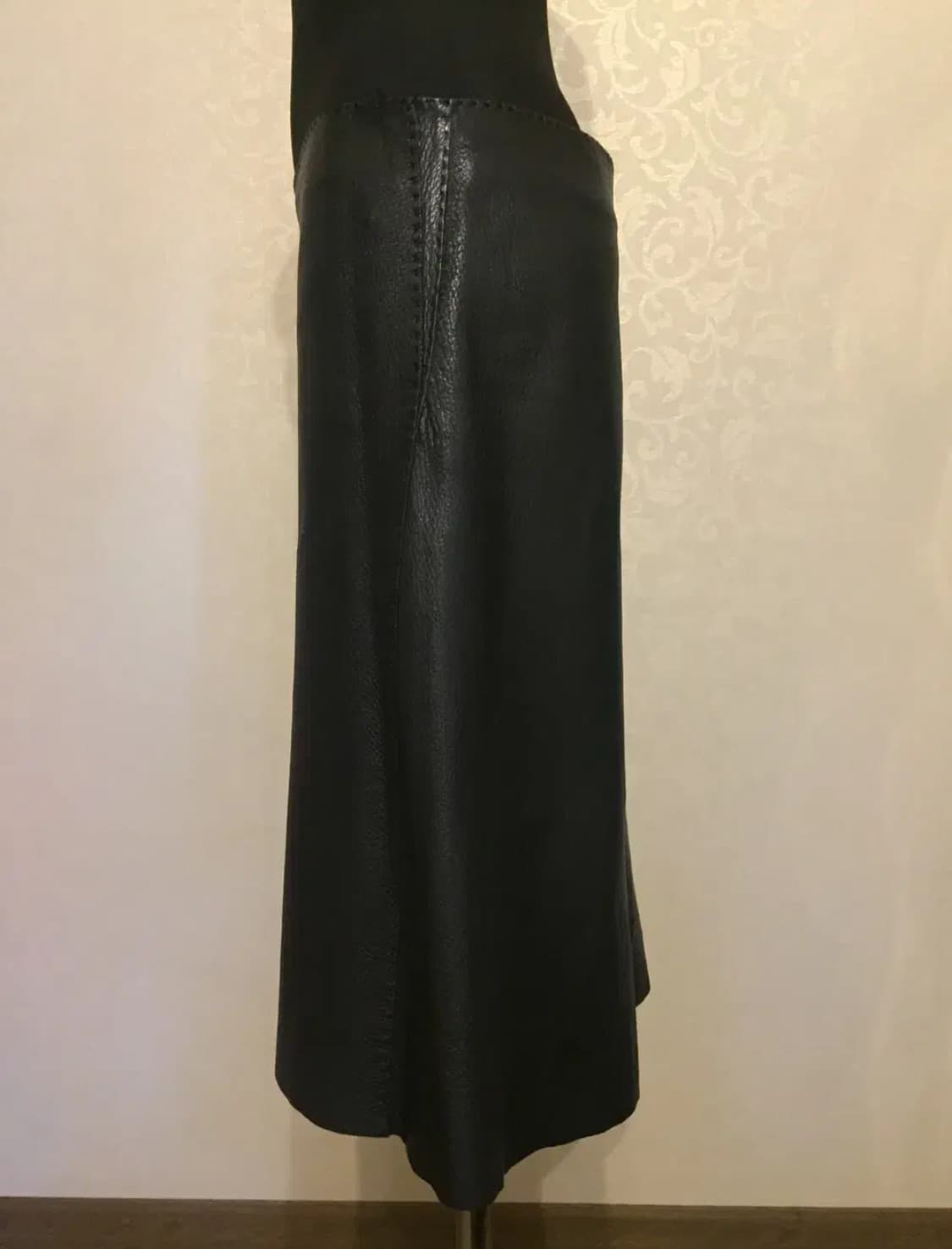 HERMES 에르메스 스커트(레더-디어스킨/실크)36 사이즈 상품이미지2