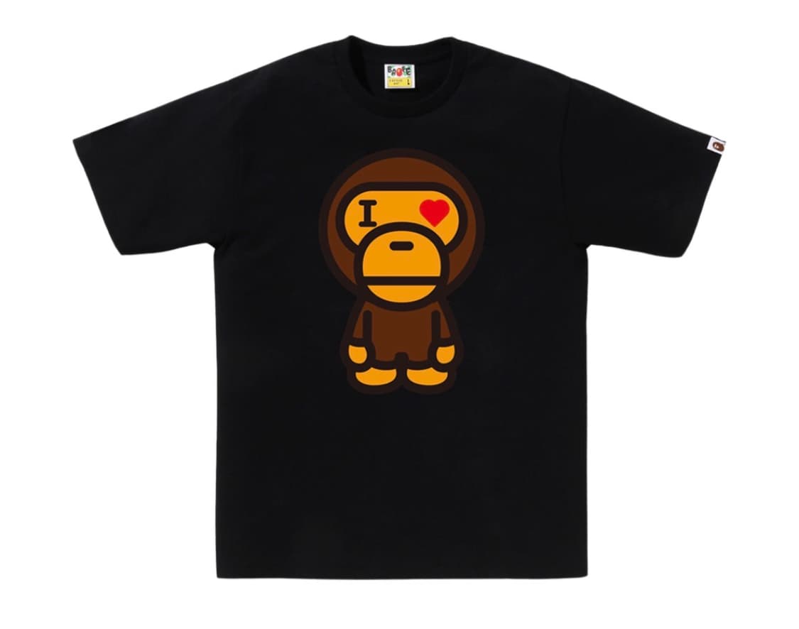 베이프 하트 베이비 마일로 반팔 상품이미지1