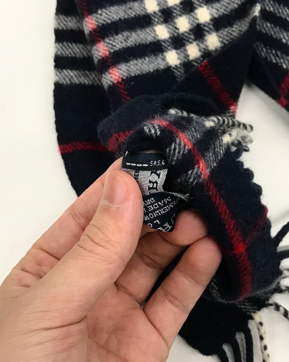 버버리 로고 체크 캐시미어 머플러 상품이미지3