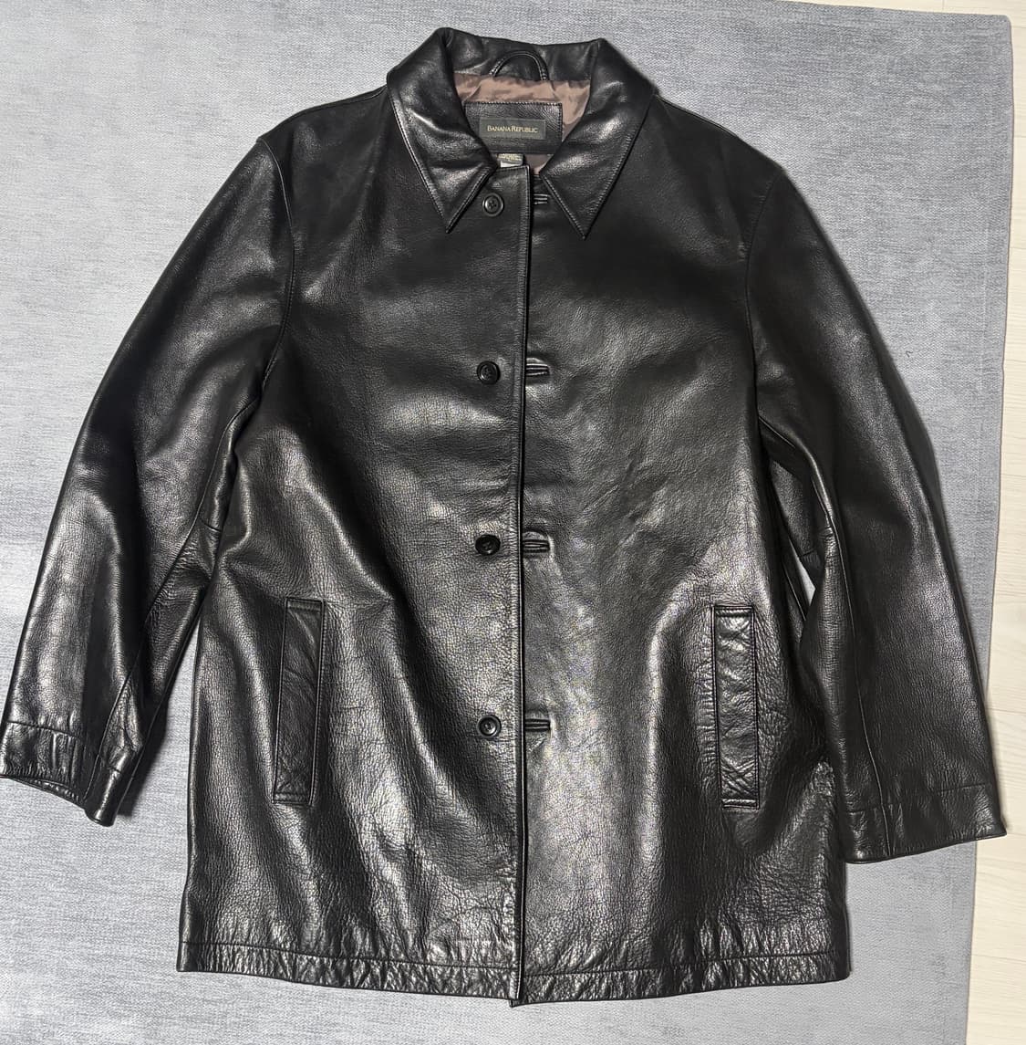 바나나리퍼블릭 레더 카코트 상품이미지1