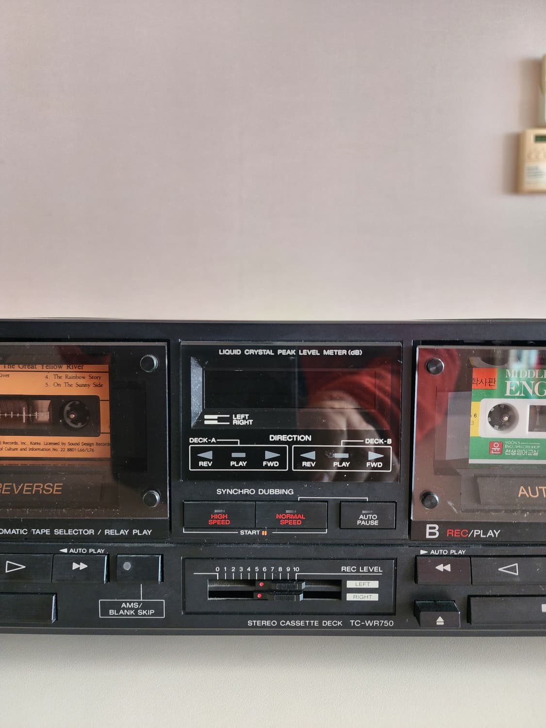 소니 빈티지 카세트 데크 TC-WR750 상품이미지2