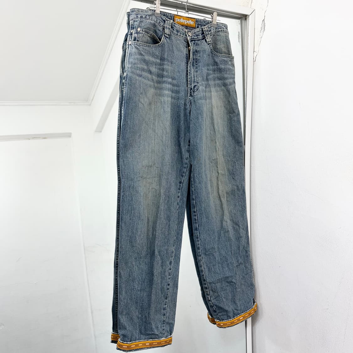 펠레펠레 올드스쿨 백로고 데님 팬츠 상품이미지5
