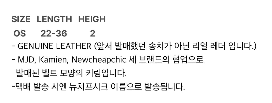 [엠제이디] MJD 벨트 키링 블랙 상품이미지3