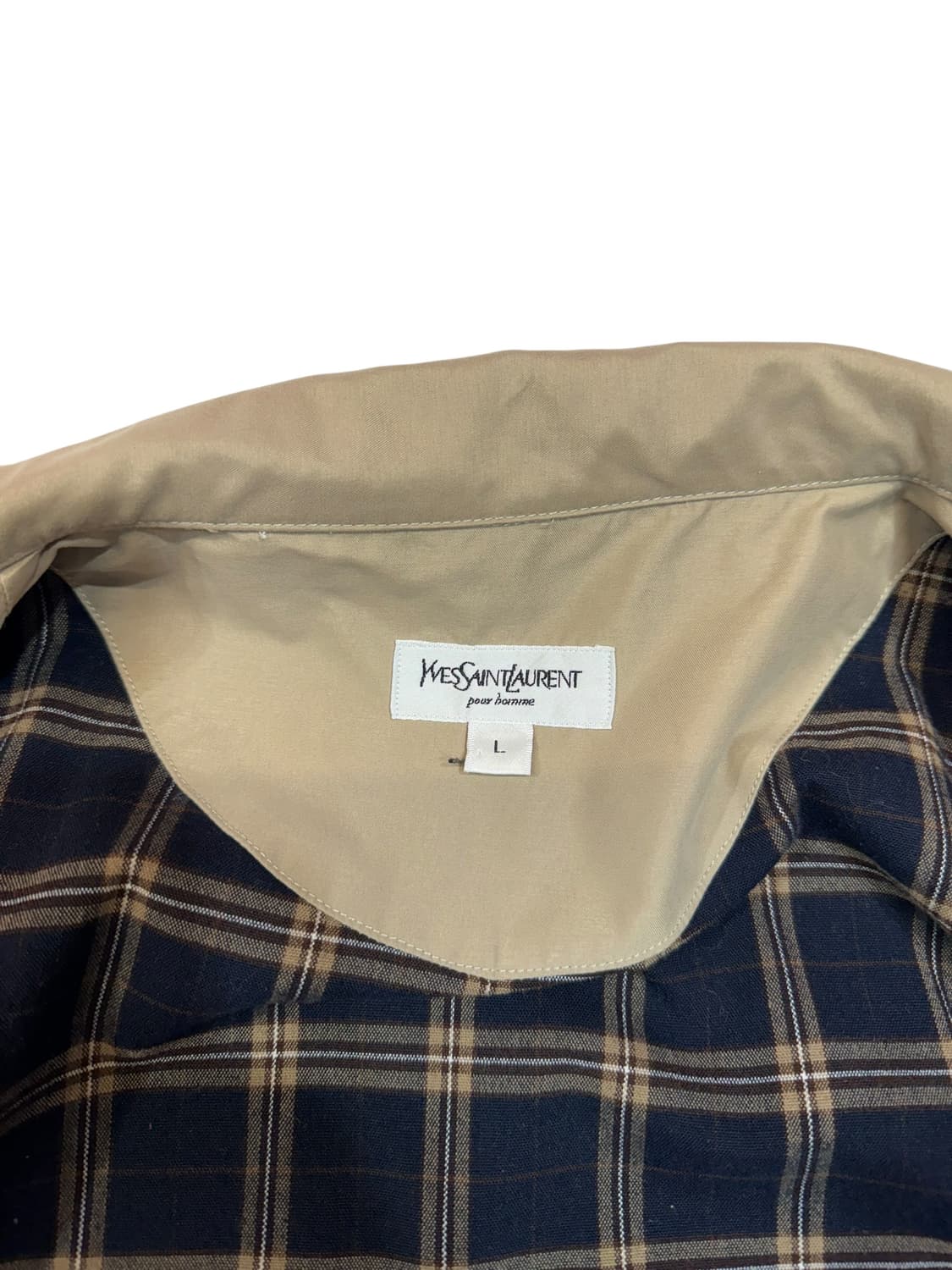 90s 입생로랑 빅로고 스윙톱 자켓 (L)   상품이미지9