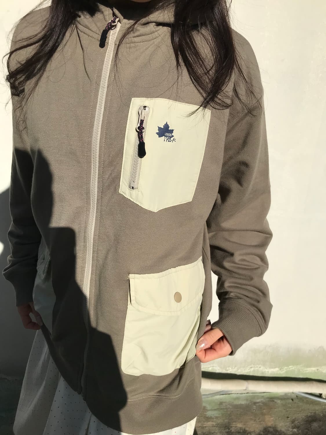 Logos Park 포켓 후드 집업 상품이미지3
