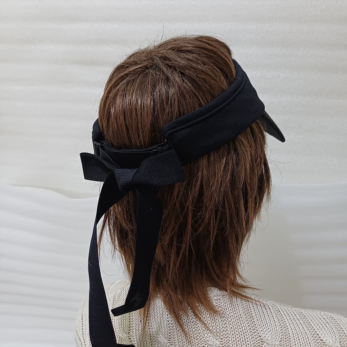 매장판 어뉴 골프 리본 썬캡 여성 모자 블랙 거의새것 사랑봉봉 상품이미지3