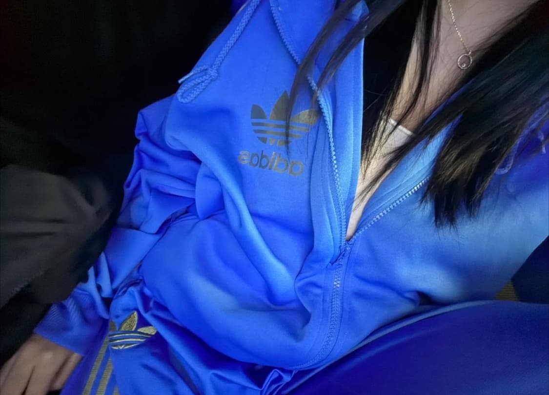 💙[SET]아디다스 파이어버드 골드라인 블루 후드집업&팬츠💙 상품이미지1