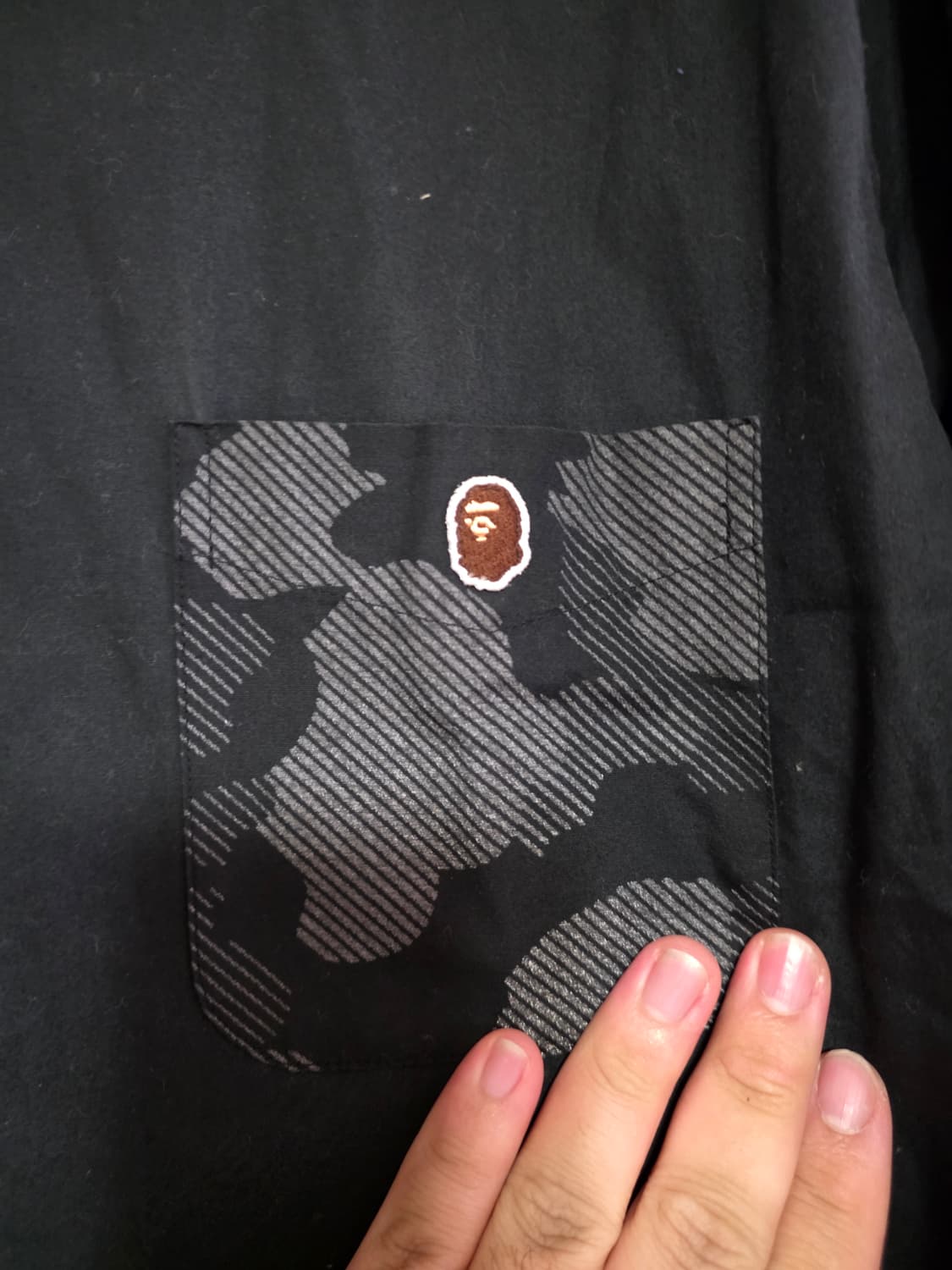 [L] 베이프 리플렉티브 카모 미니사루 셔츠 상품이미지3