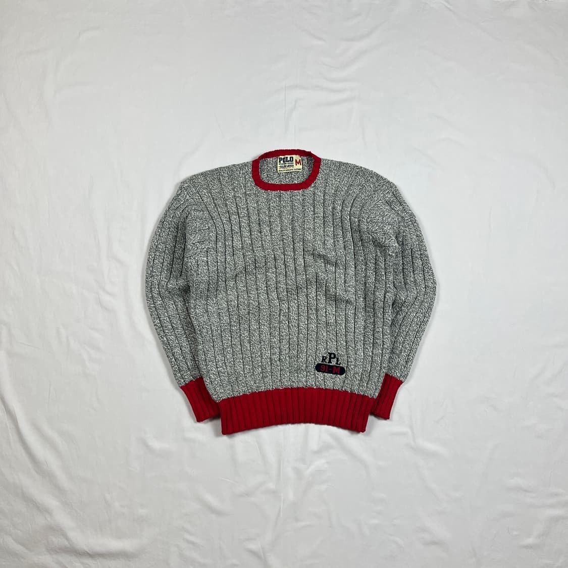 90‘s 91년도 폴로랄프로렌 rpl 로고 니트 스웨터 상품이미지1