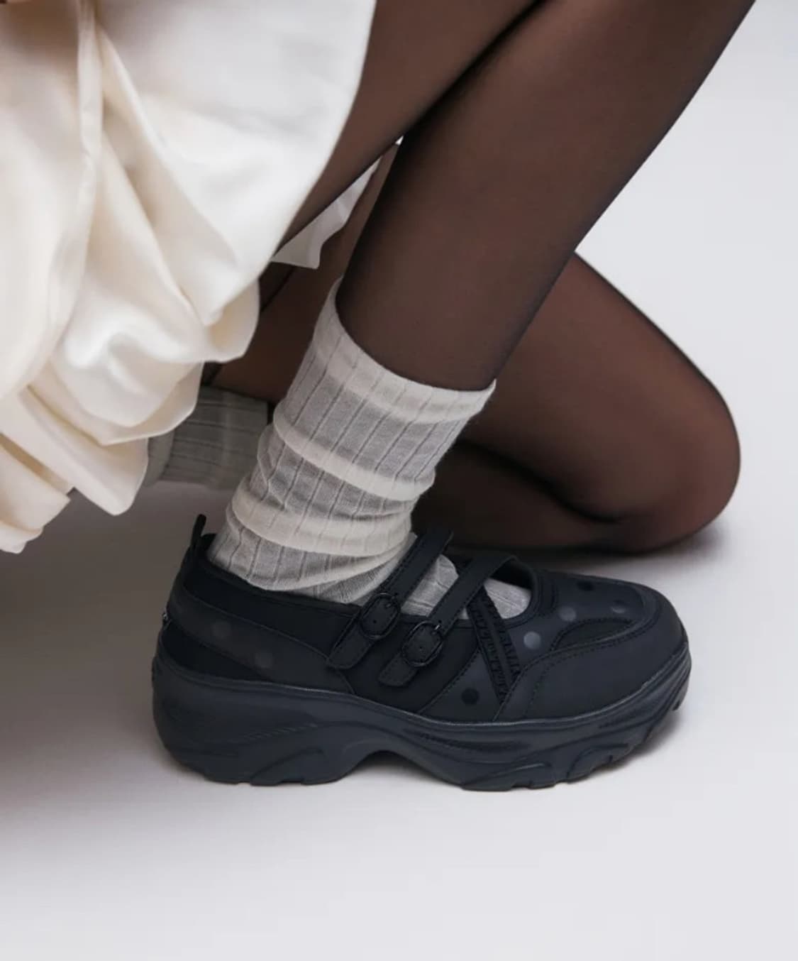 [:DOT EDITION] 로미타 플랫폼 밴딩 도트 메리제인 슈즈 상품이미지4