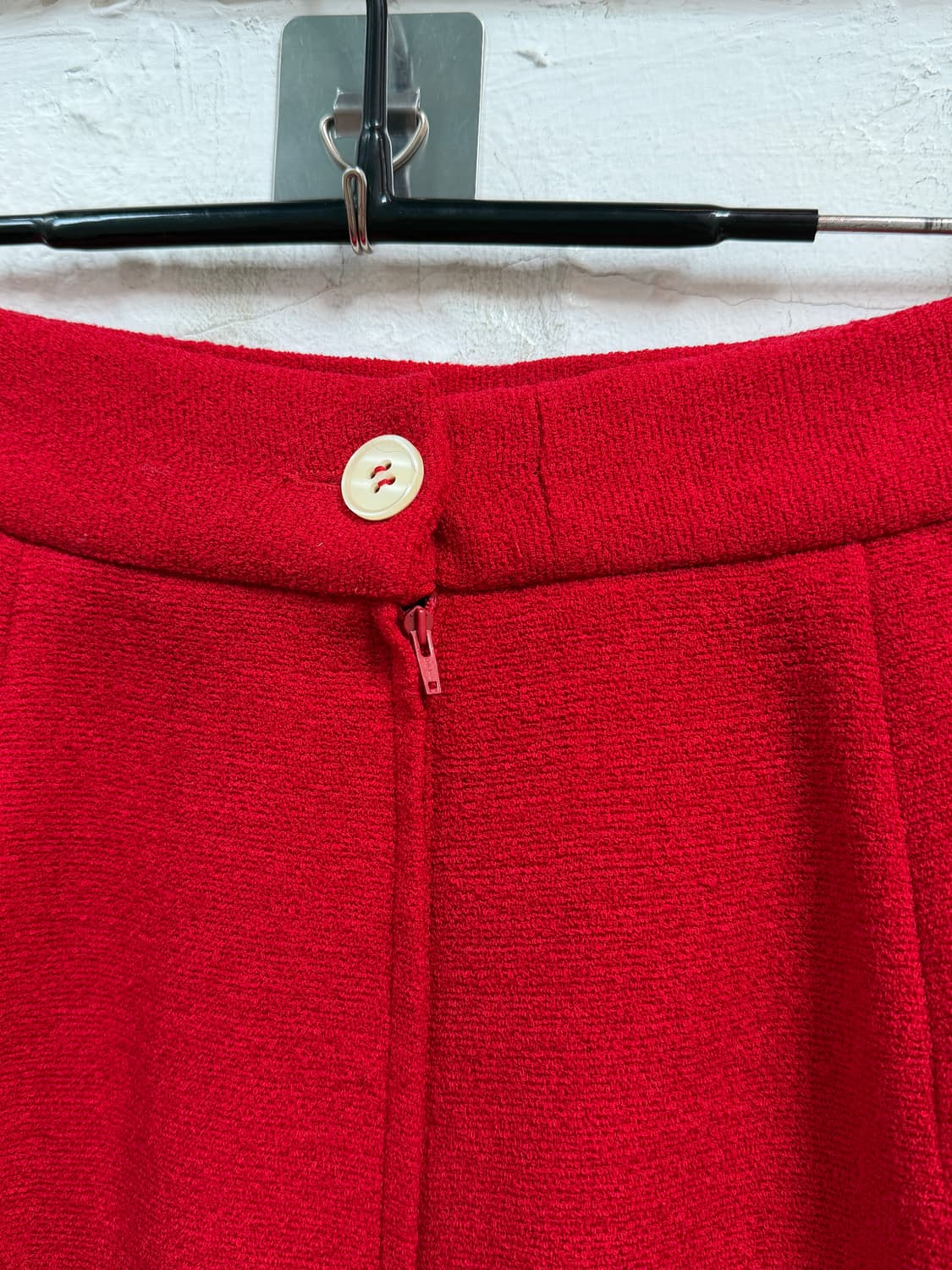 Christian Dior 크리스찬 디올 빈티지 울 레드 스커트 44 상품이미지5