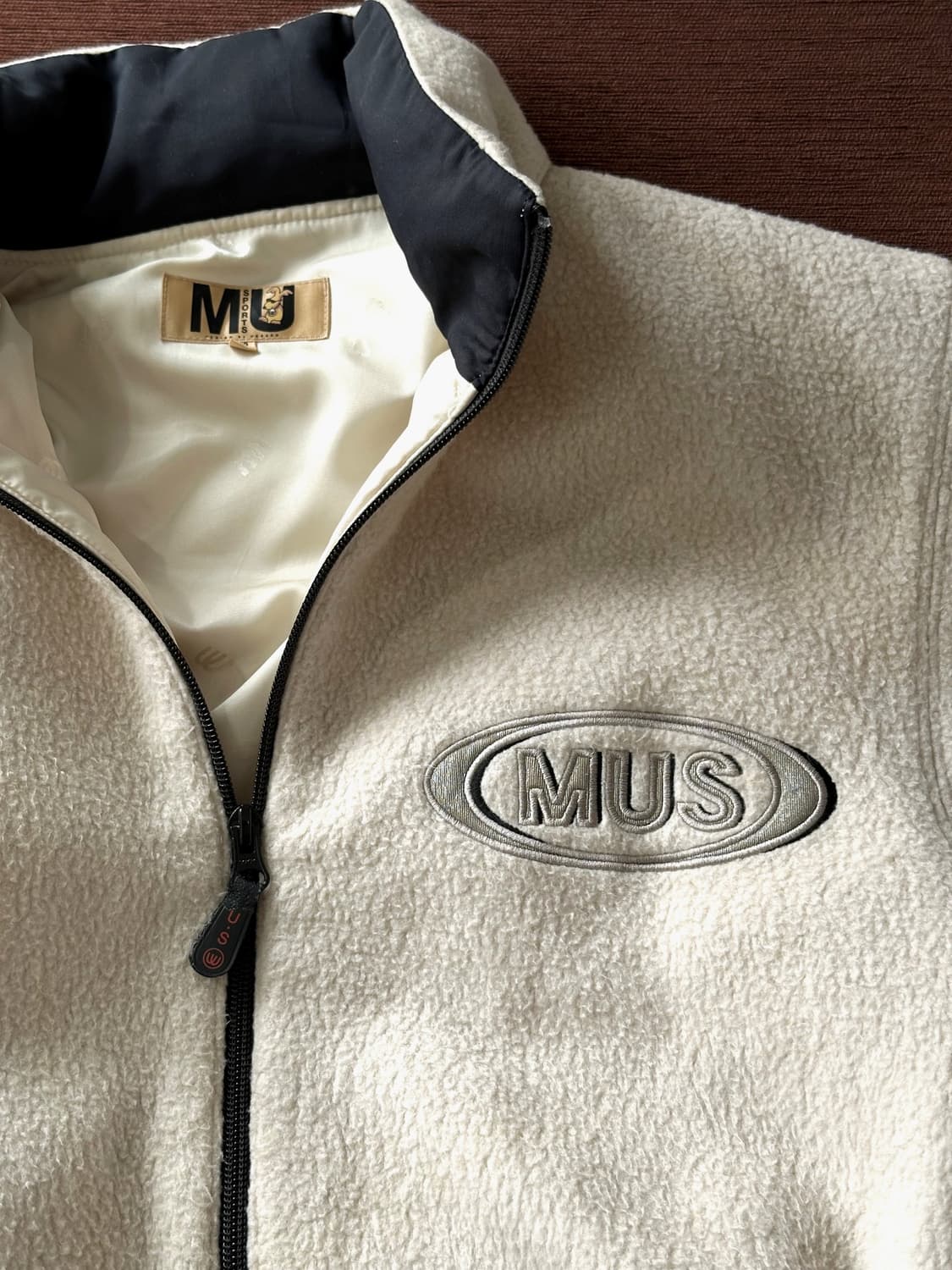 Fleece design wide zip blouson 상품이미지3