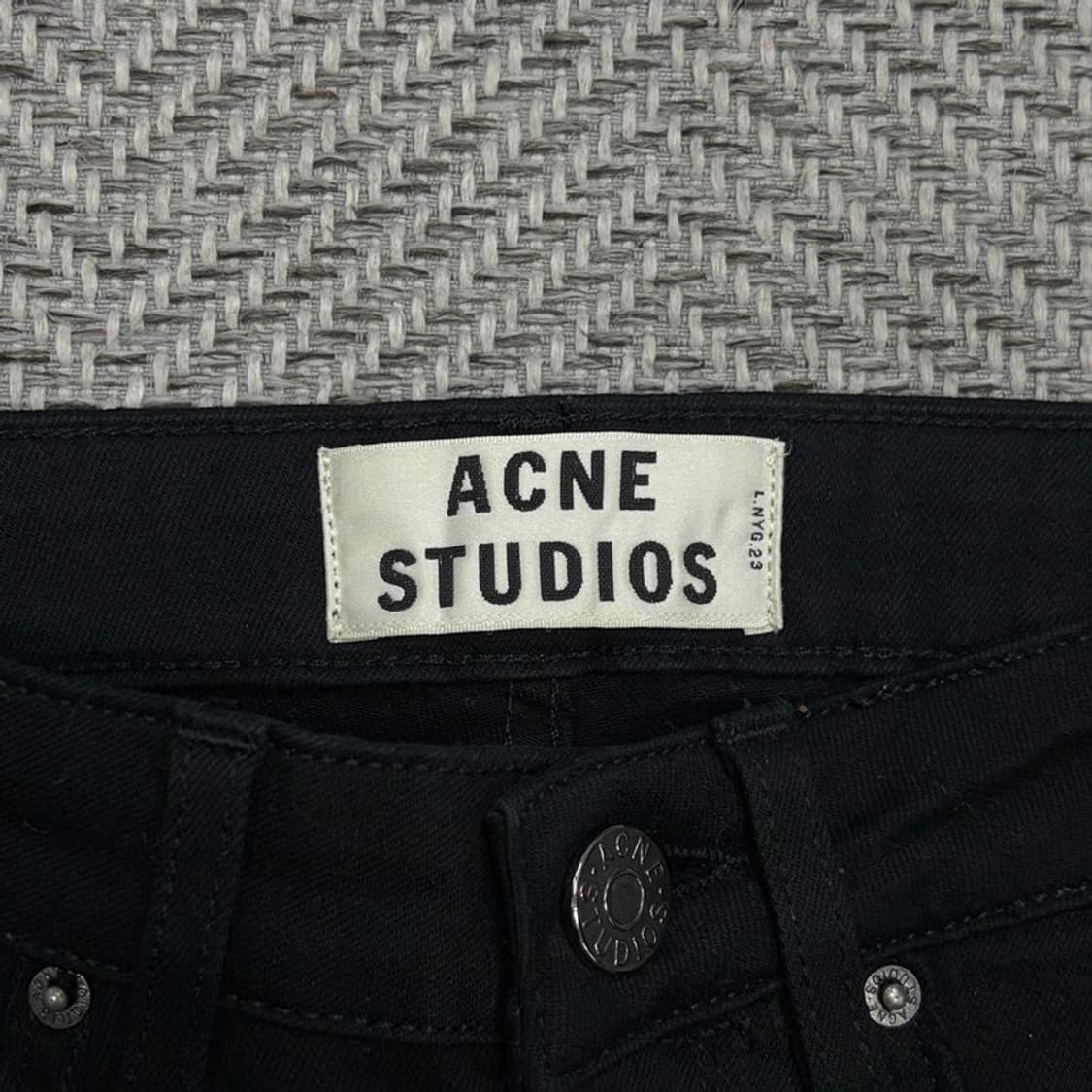 아크네스튜디오 블랙 코튼팬츠 v1491 상품이미지5