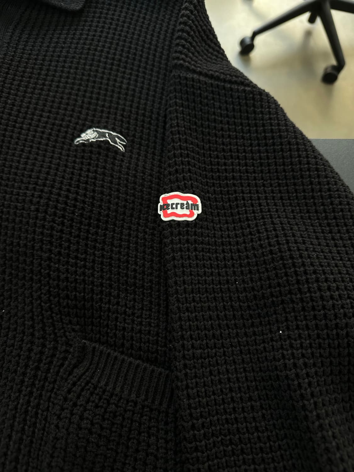 아이스크림 러닝독 카라 버튼 가디건  상품이미지5