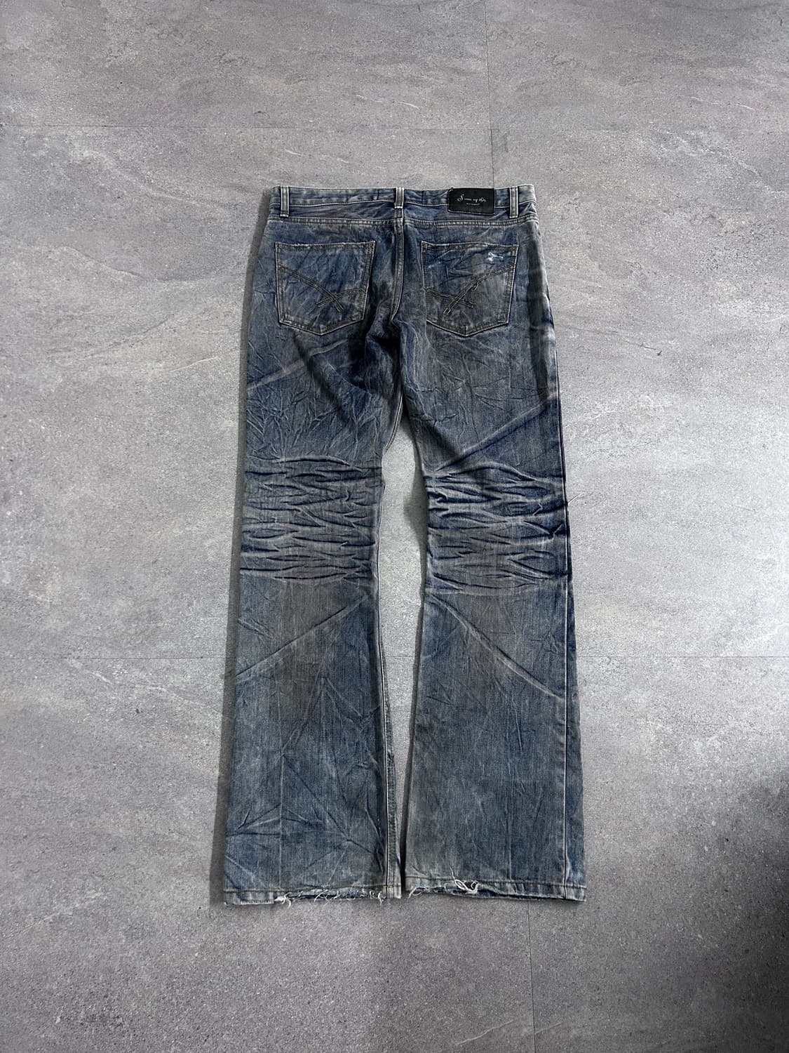 00‘s JPN S.U.E 플레어 하드 워싱 데님 상품이미지8