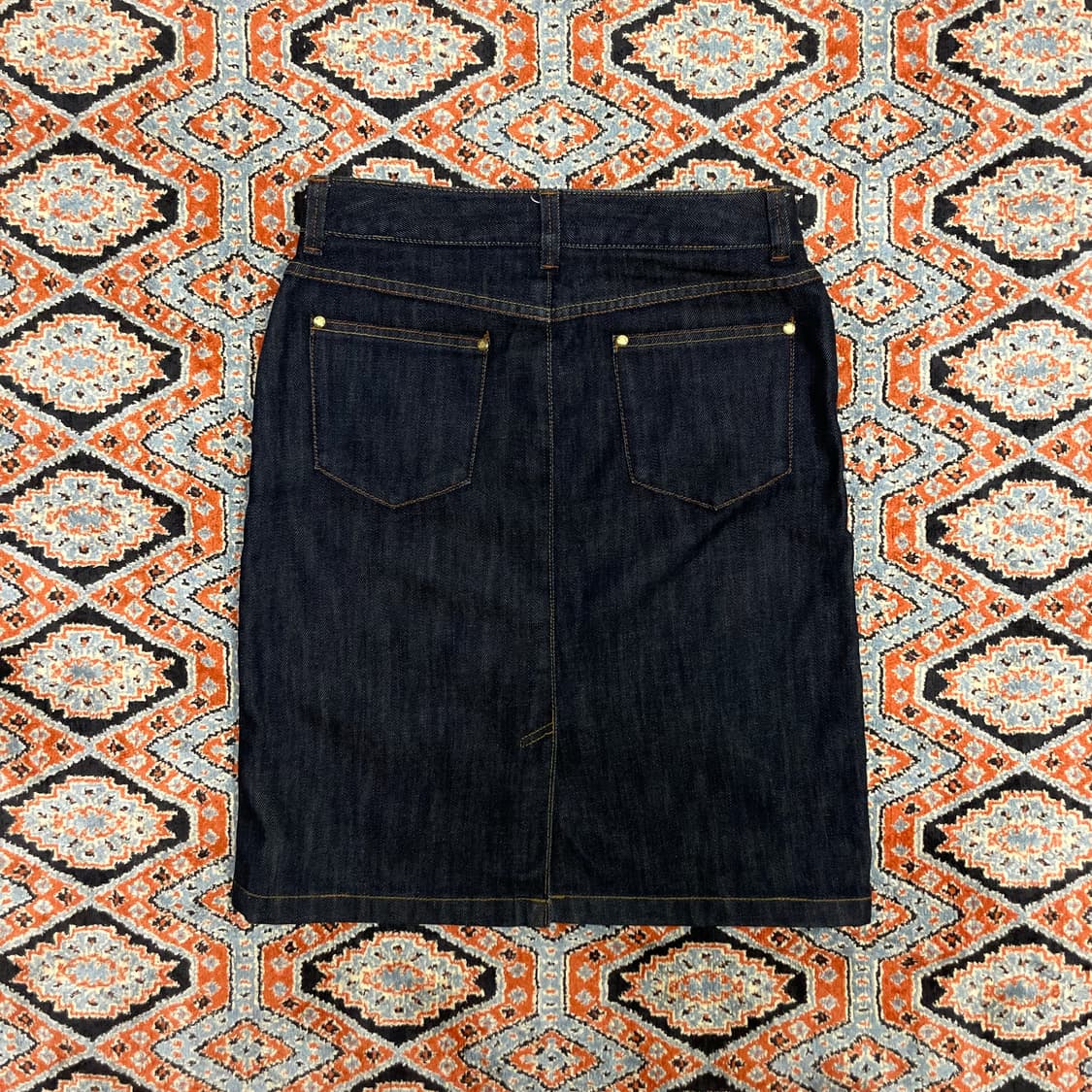 빈폴 인디고 생지 H라인 데님 미니스커트 여성27.5 상품이미지4
