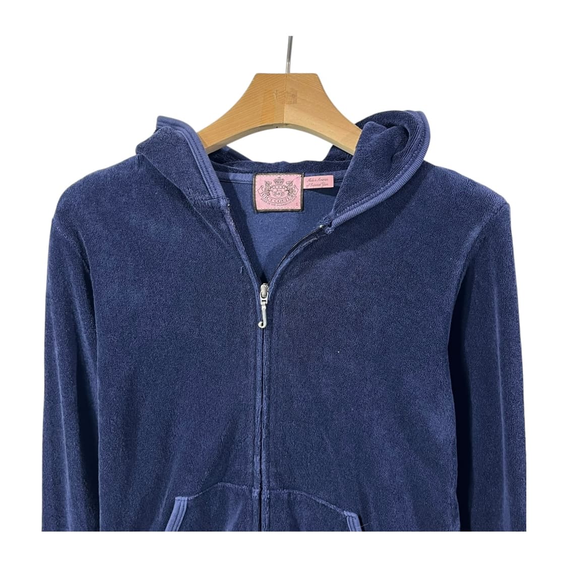 [JUICY COUTURE] 쥬시꾸뛰르 벨벳 레터링 후드집업 상품이미지3