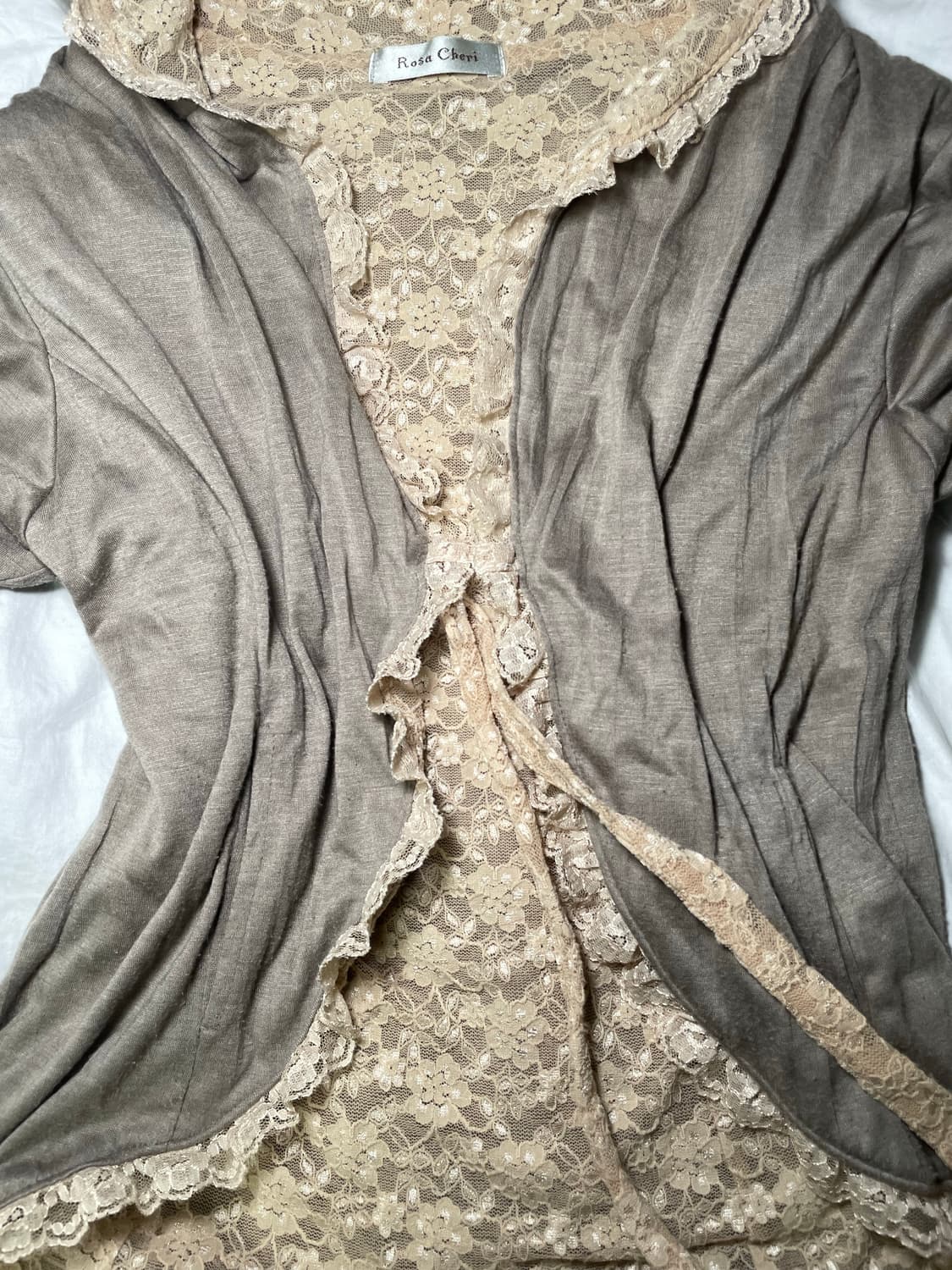 rosa cheri cardigan 로사체리 페어리그런지 레이스 가디건 상품이미지3