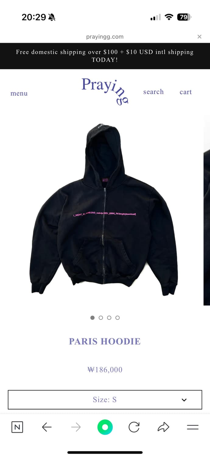 praying paris hoodie 상품이미지1