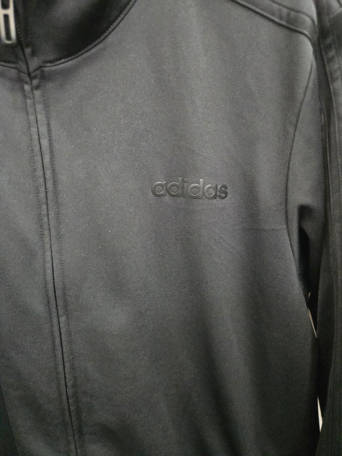 2XL,110)) adidas 아디다스 올블랙 져지! 깔끔한 디자인! 상품이미지2