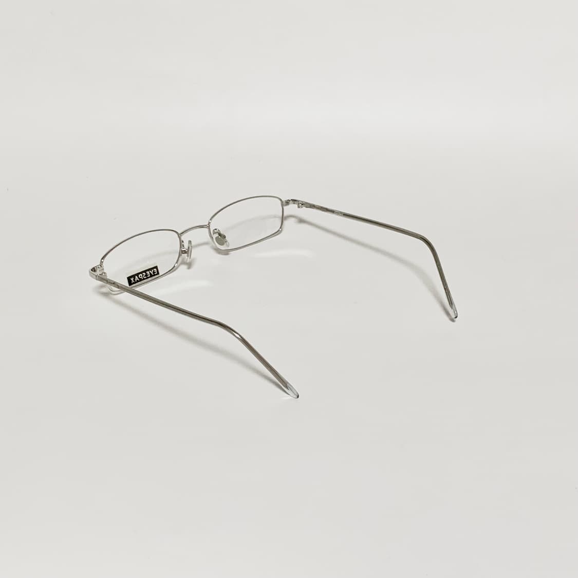 1002 빈티지 데드스탁 메탈 안경테 실버 스퀘어 가벼운 직사각형 데일리 상품이미지5