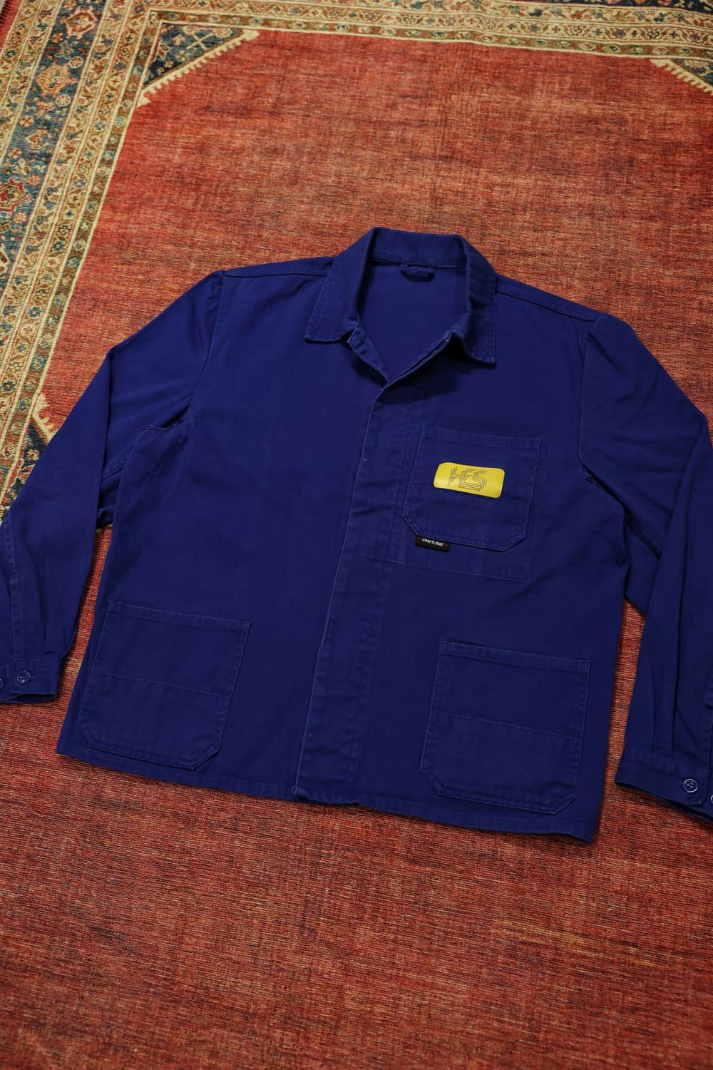 빈티지 워크자켓 블루 판매 상품이미지2