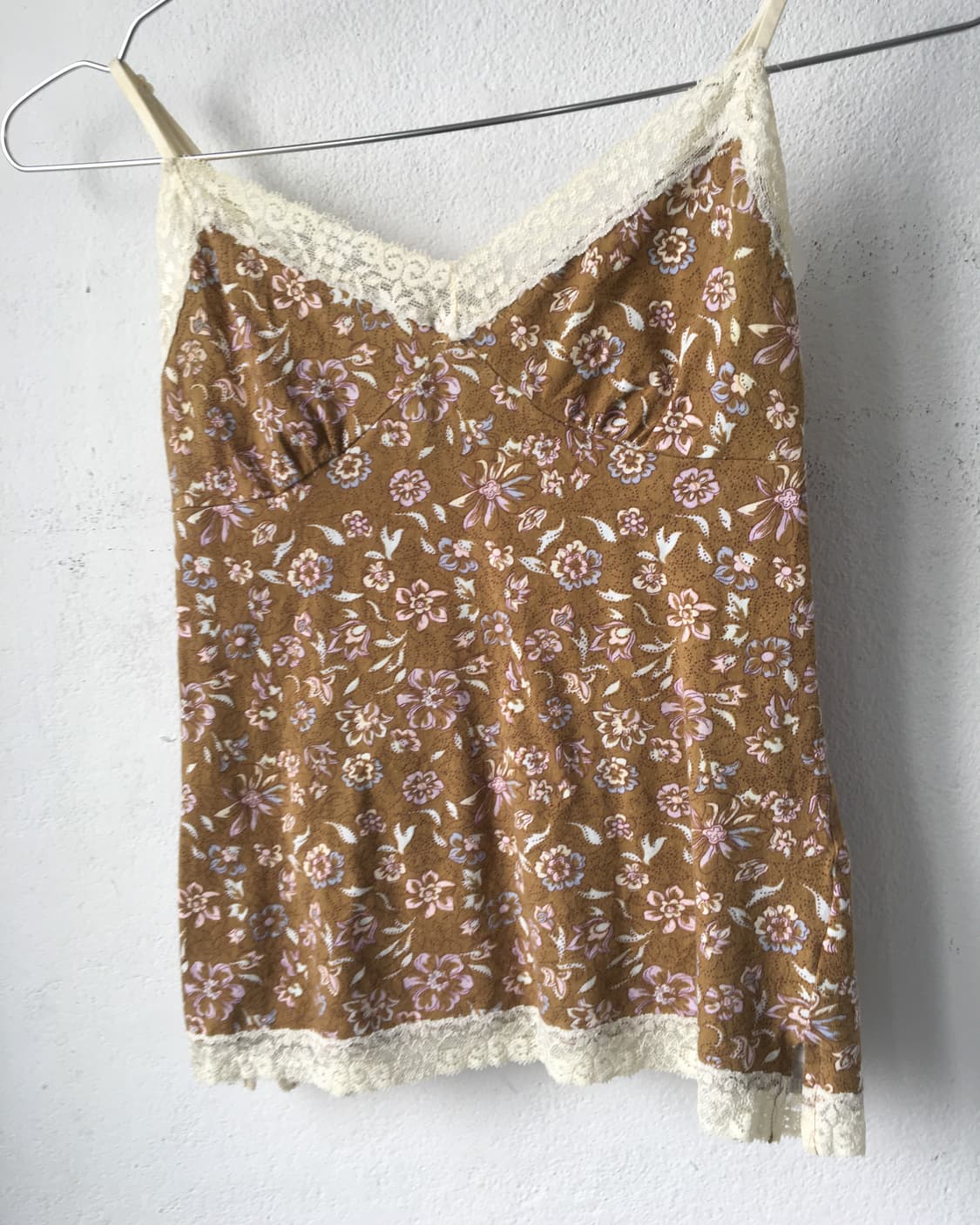 Lace trimming flower pattern sleeveless 상품이미지3