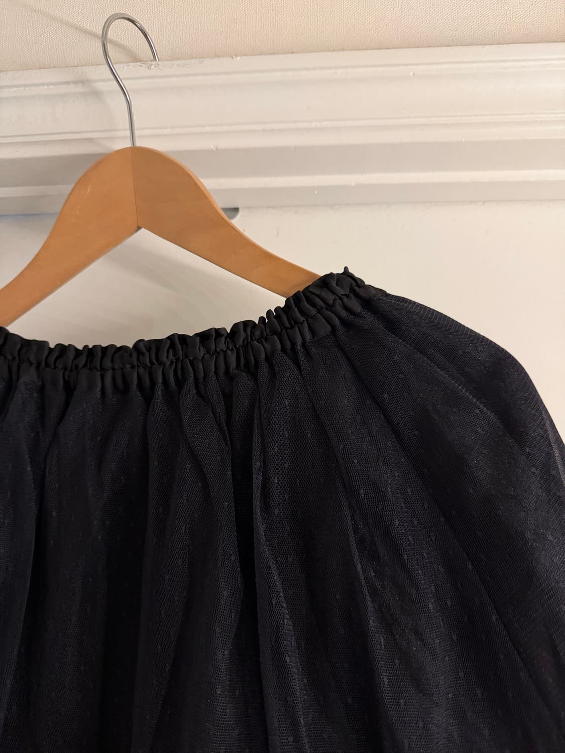 beams 도트 튤 미디 스커트 상품이미지3