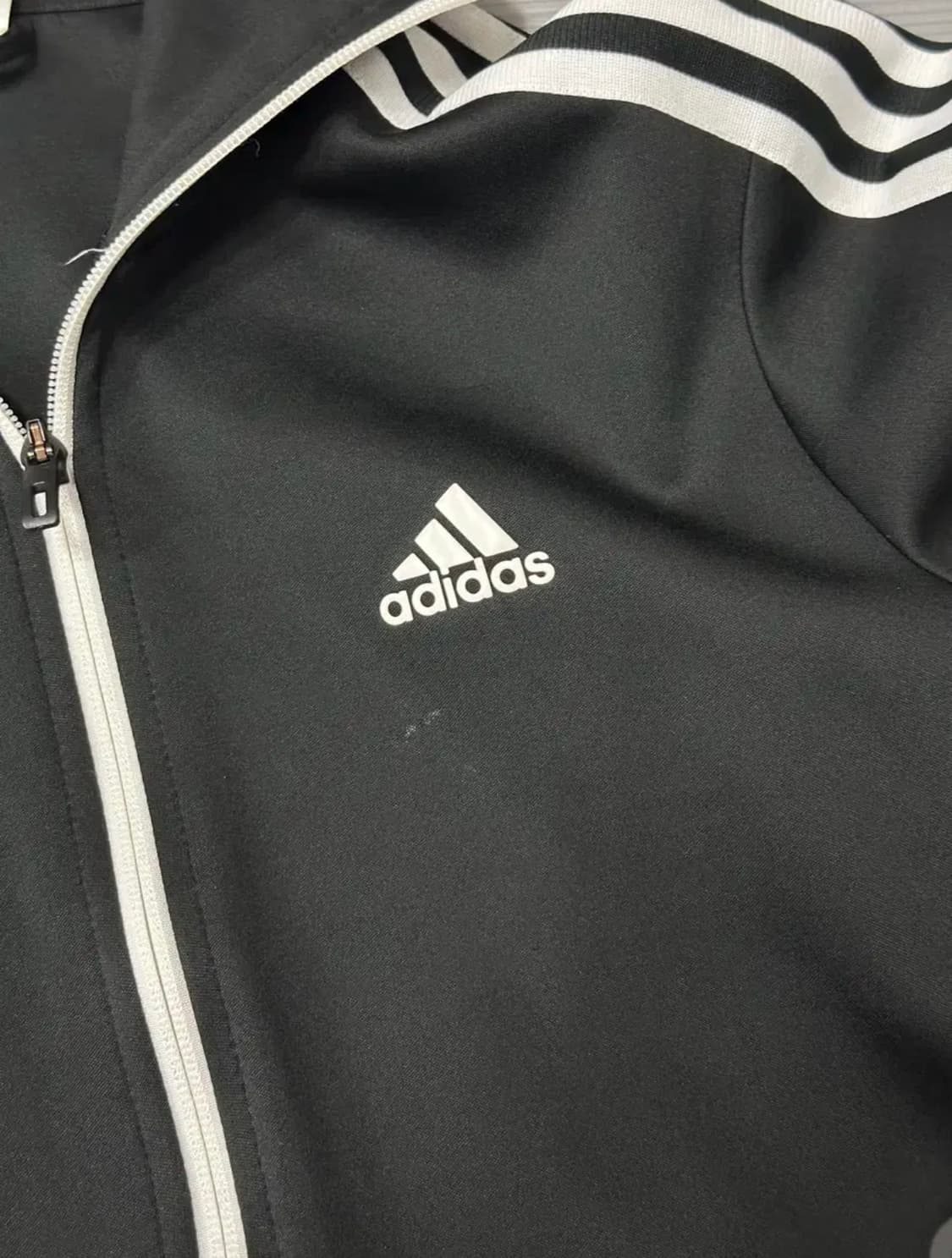 아디다스 로고 져지 트랙탑 블랙 100 상품이미지4