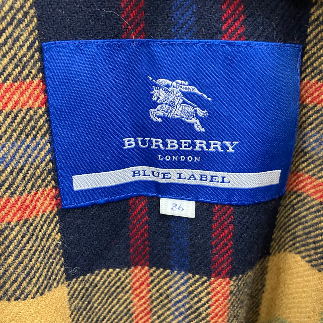 버버리 블루라벨 더블 브레스트 트렌치 코트 36 상품이미지3