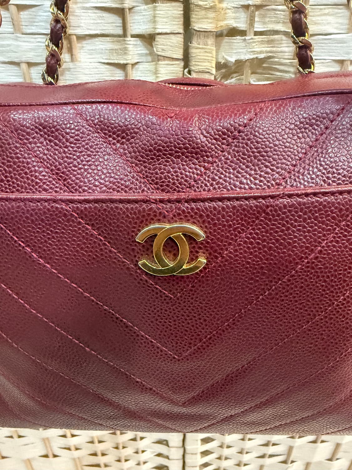 정품 샤넬 쉐프론 캐비어 체인 숄더백 팝니다 상품이미지2