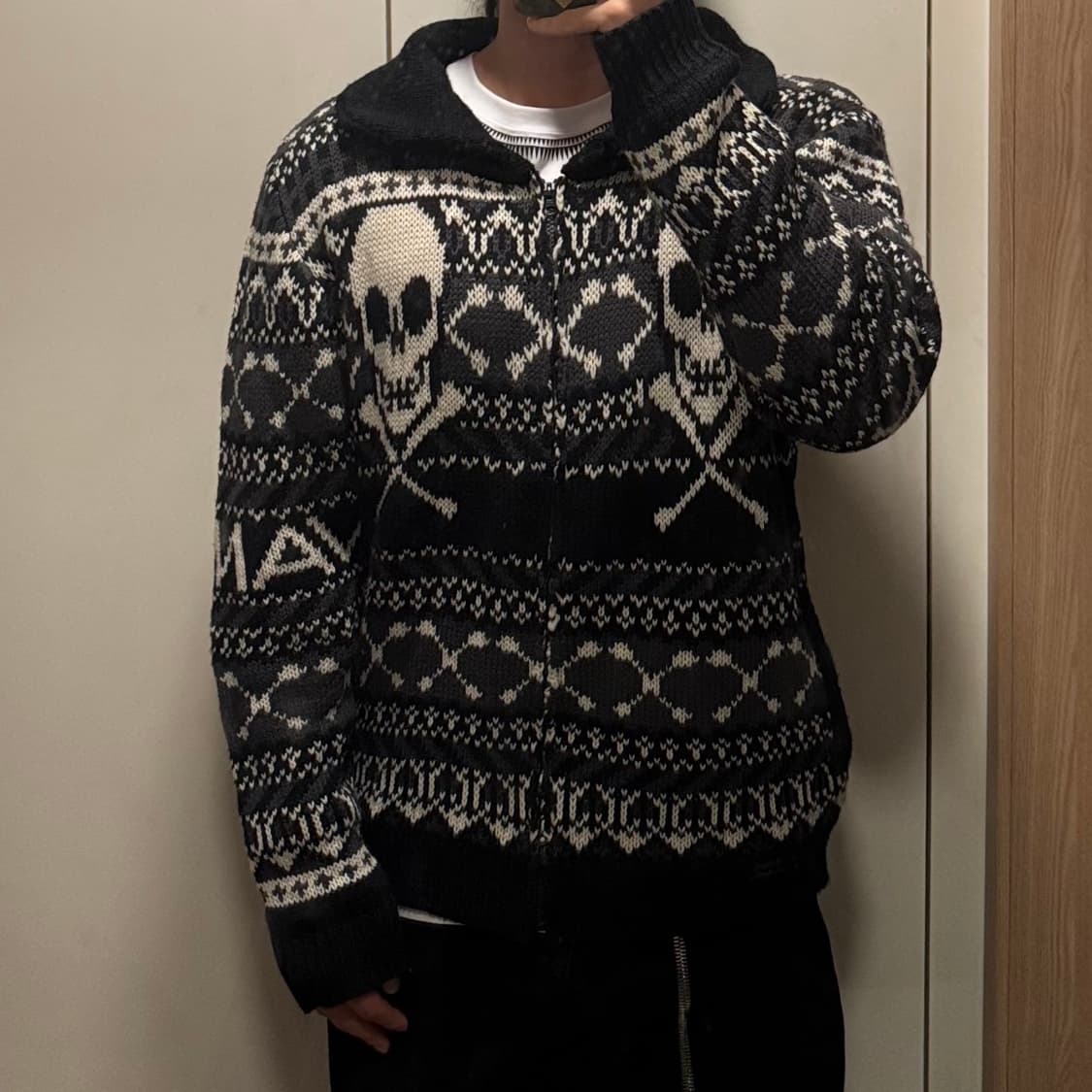 밴슨 본 스컬 집업 자켓 상품이미지1