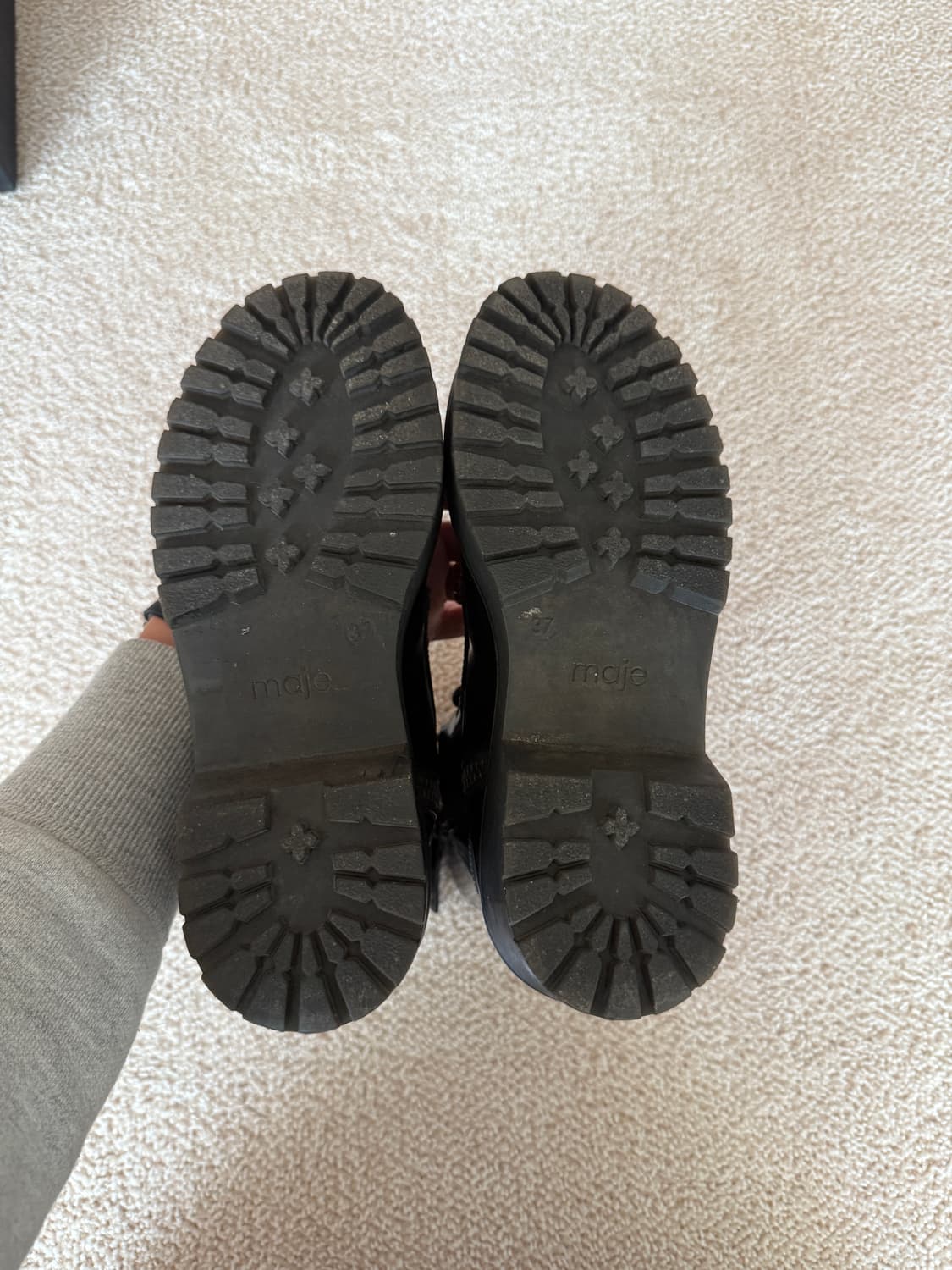 Maje Lace-Up Combat Boots (240) 상품이미지8