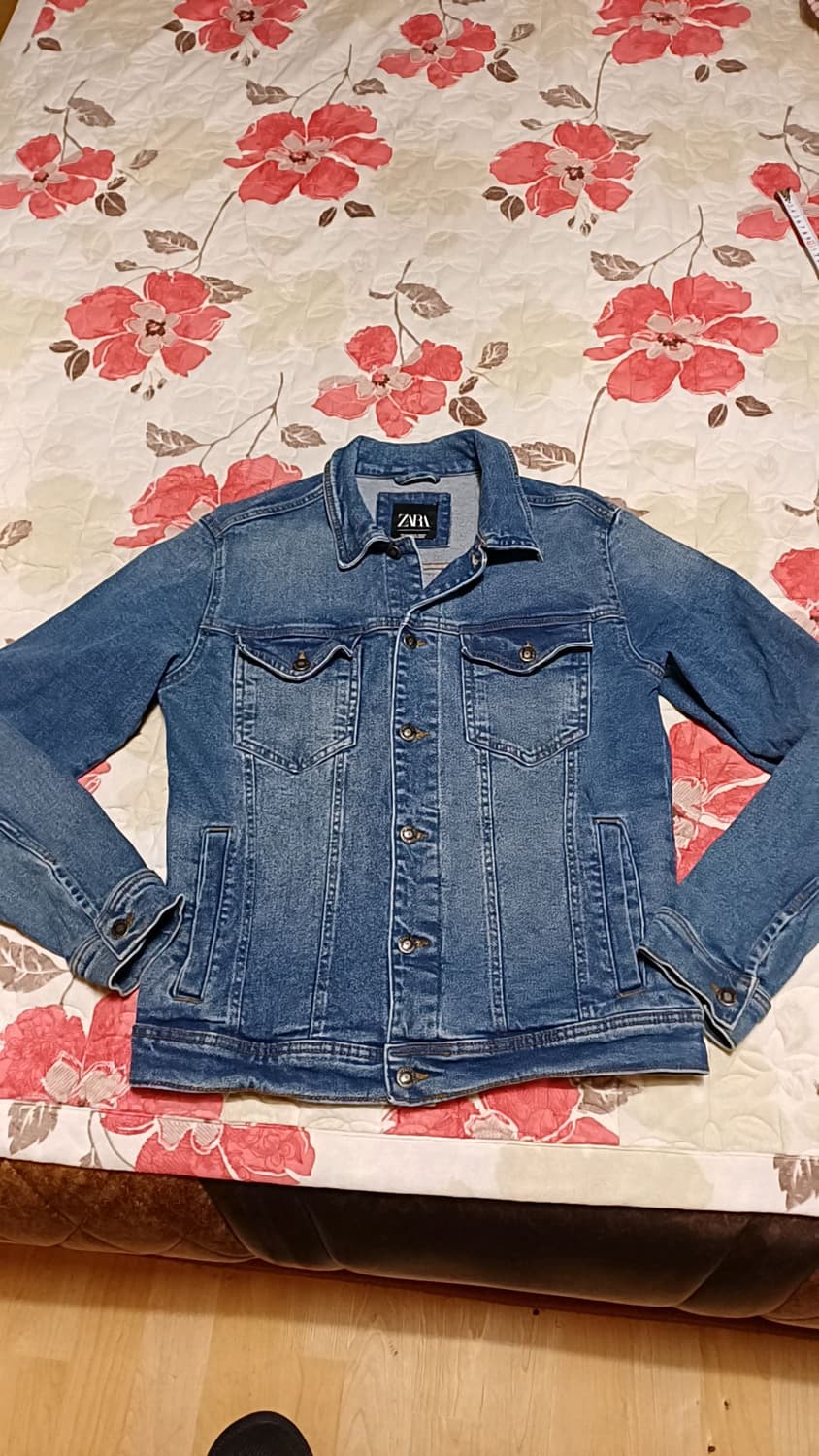 자라 청자켓 실측100 가슴54 기장66 상품이미지1